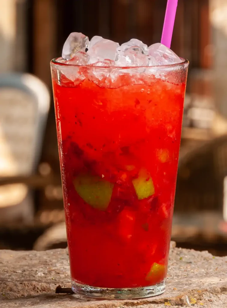 Cóctel mojito de fresa